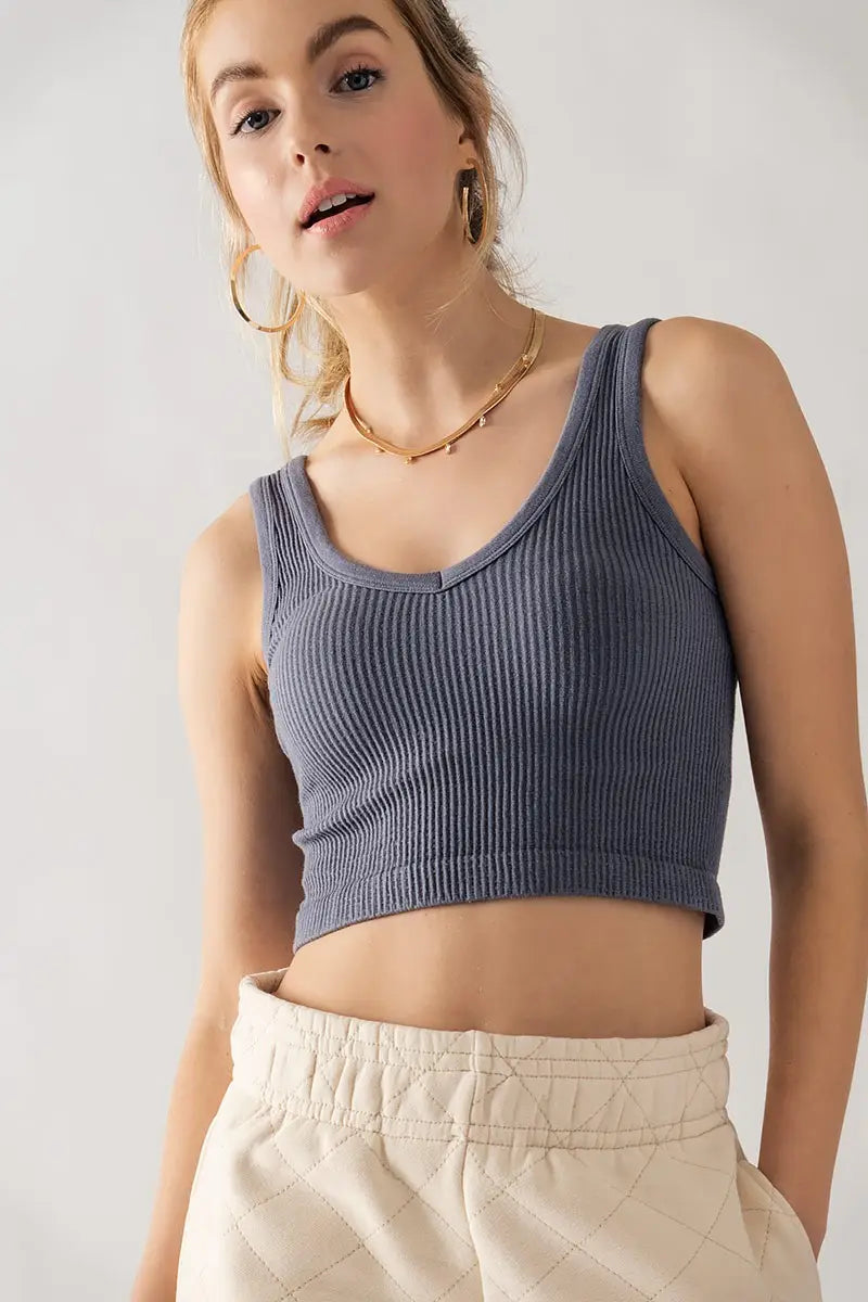 Seamless Crop Tank Top