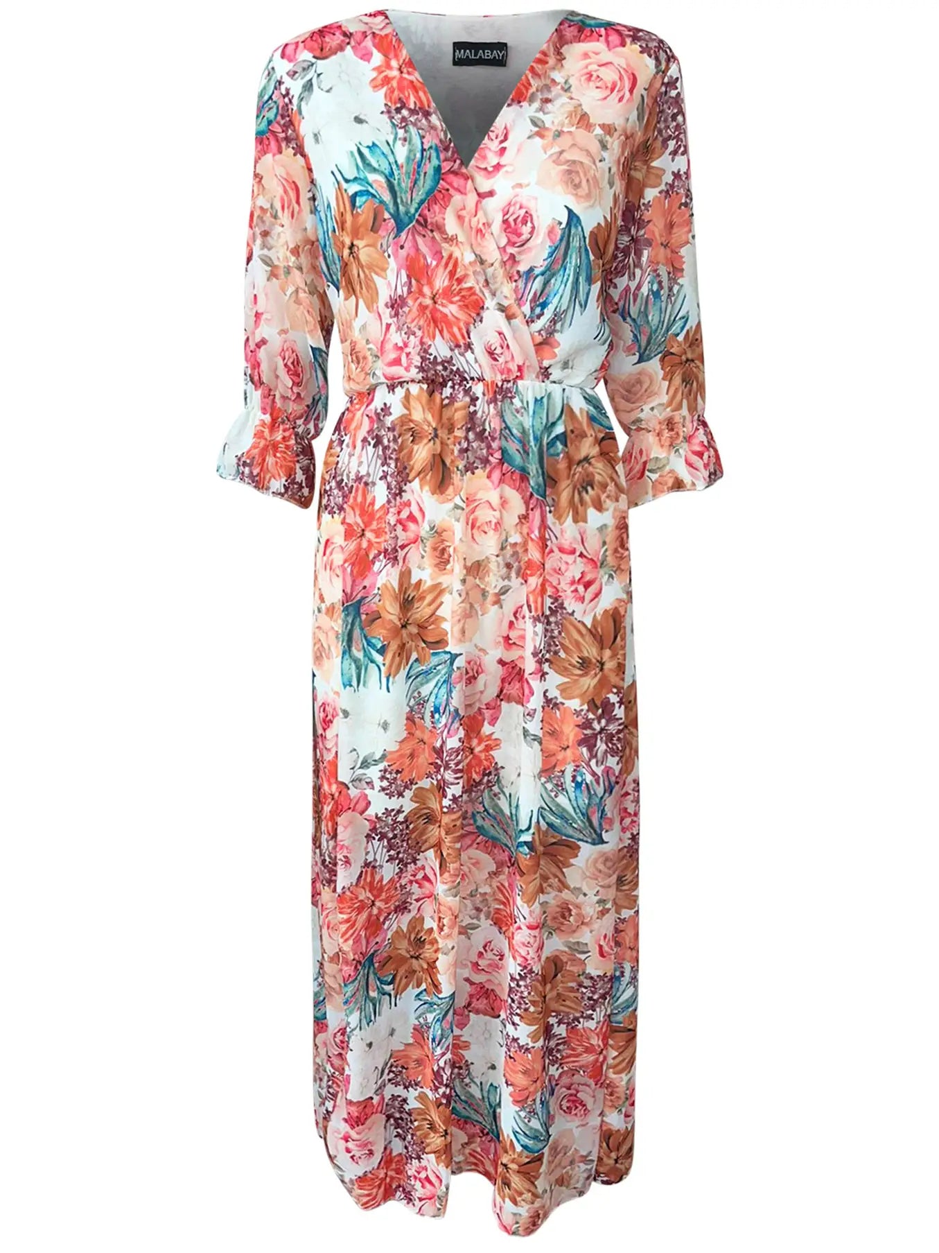 Juniper Floral Maxi Dress, 1X - 3X