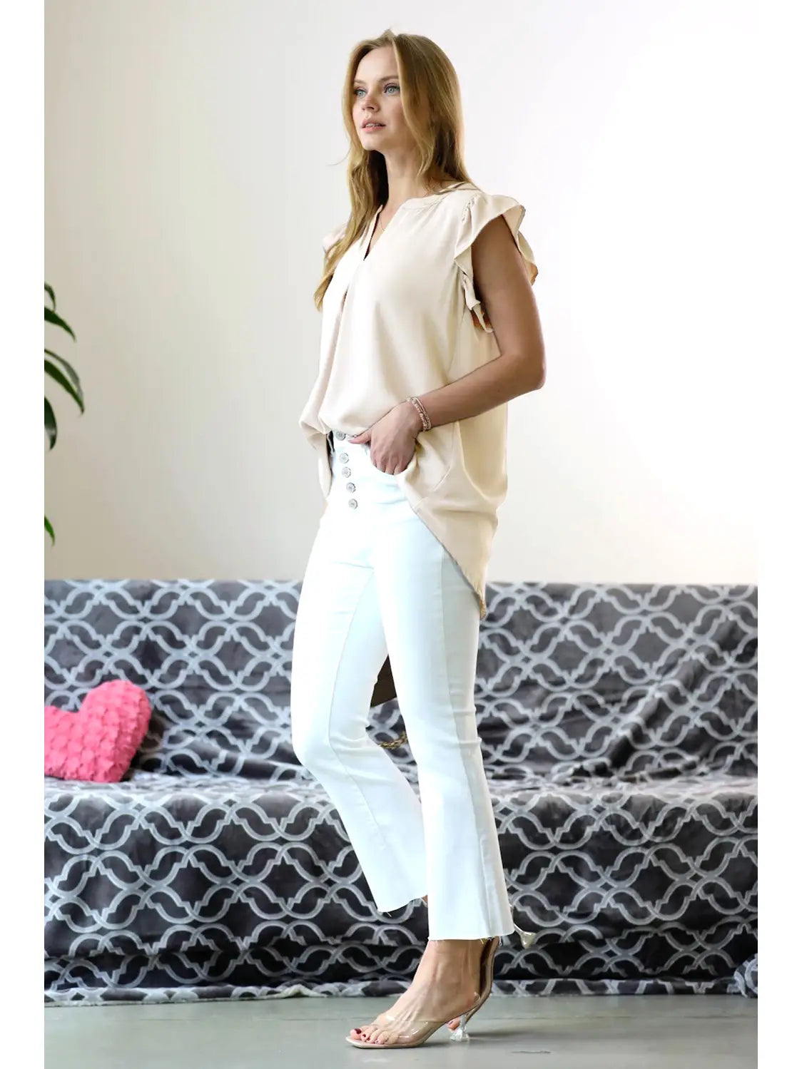 Brittany V-neck Flowing Top