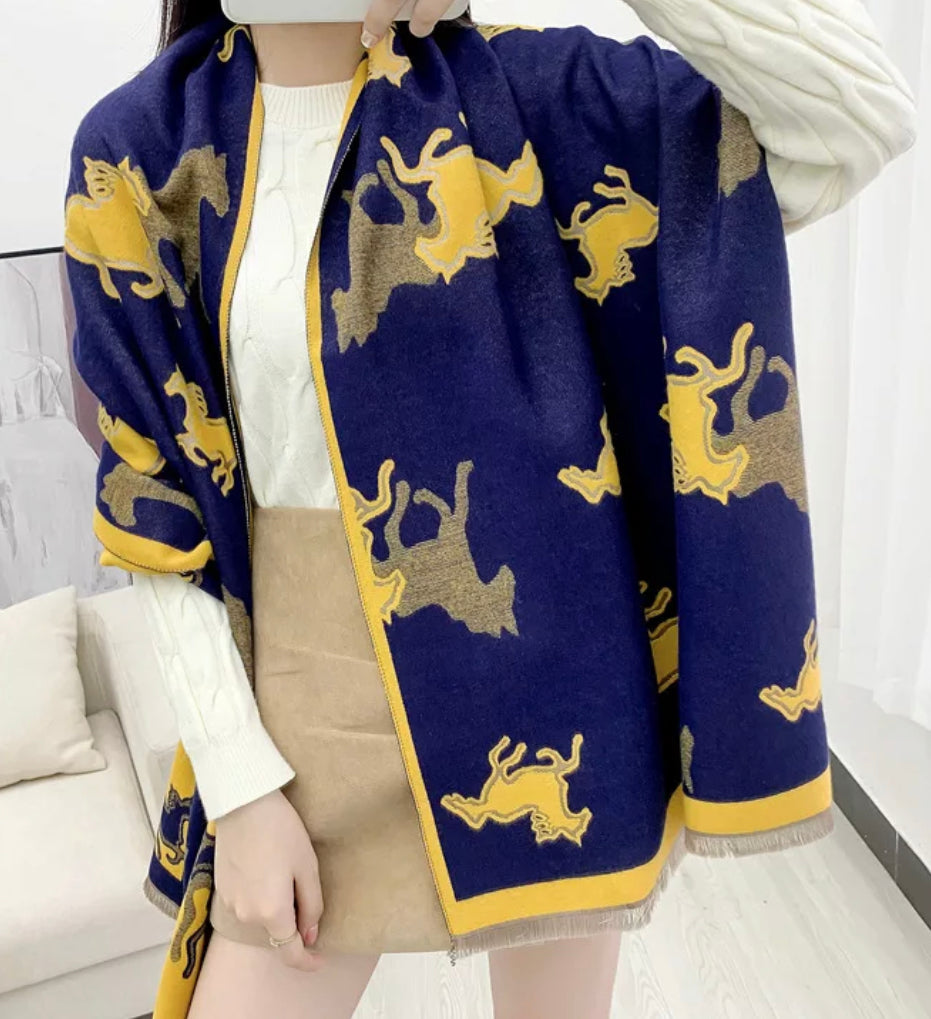 Equestrian Print Scarf