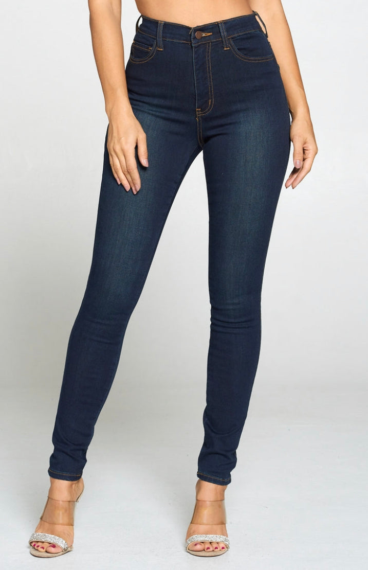 Modern Functions High Waist Max Stretch Skinny Jeans, Dark Wash