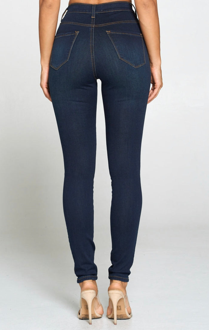 Modern Functions High Waist Max Stretch Skinny Jeans, Dark Wash