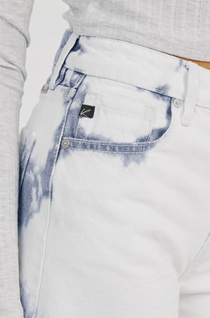 KanCan Washed High Rise 'Cutoff' Jeans Shorts - White