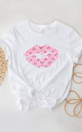 Designer Pink Lips Graphic Tee