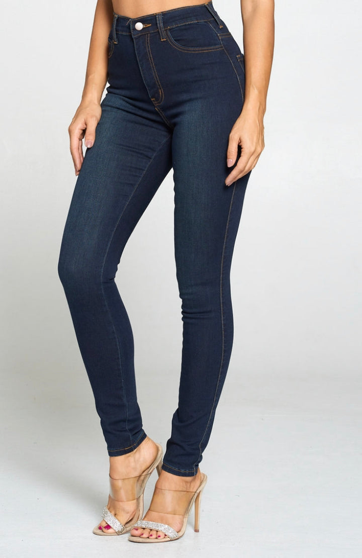 Modern Functions High Waist Max Stretch Skinny Jeans, Dark Wash