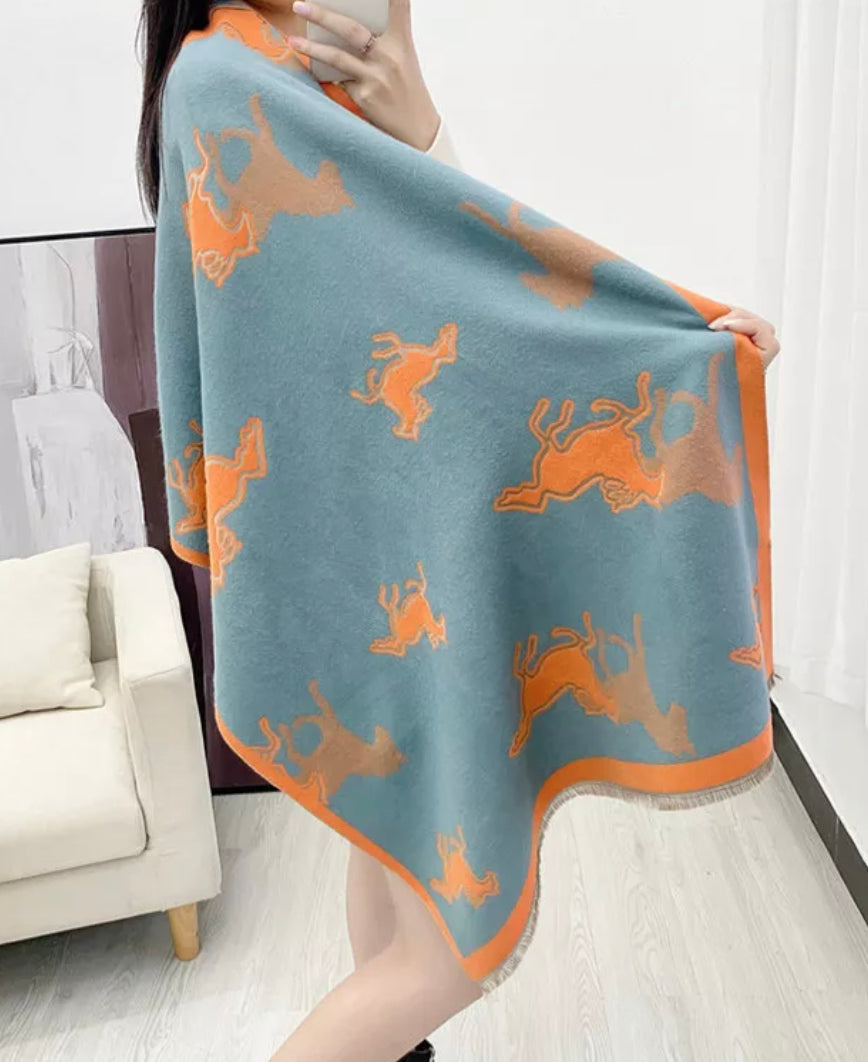Equestrian Print Scarf