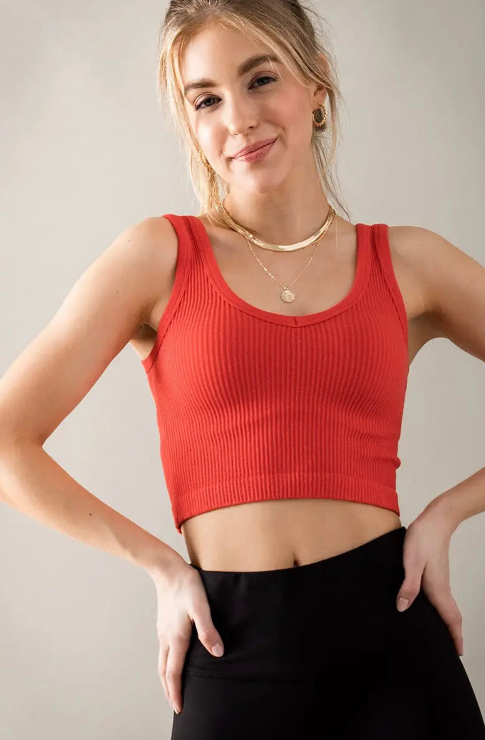 Seamless Crop Tank Top