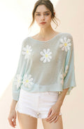 Daisy Knit Top - Mint
