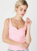 Ribbed Sweetheart Tank Top