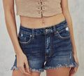 High Rise Distressed 'Cut-off' Shorts